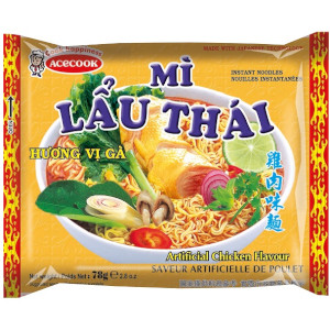 (ACECOOK) MÌ LẨU THÁI GÀ 30X78G